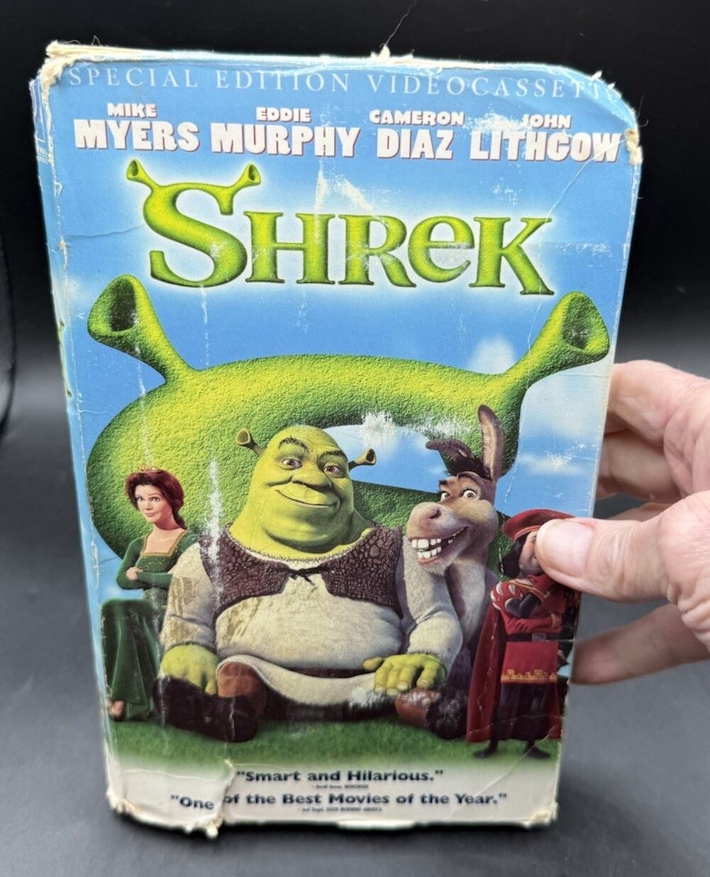 Shrek VHS Special Edition Video Cassette Big Box 2001 Eddie Murphy *BOX WEAR*
